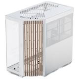 CASE APNX V1-W-WT-V1 MID TOWER SIN VENTILACIÓN INCLUIDA CON VIDRIO LATERAL Y MALLA FRONTAL ANGULADA APCM-VI01103.21 BLANCO / MADERA