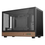 CASE DEEPCOOL CH260 WOOD MINI TOWER SIN VENTILACIÓN INCLUIDA MADERA Y VIDRIO TEMPLADO LATERAL R-CH260-BKNWM0-G-1 NEGRO