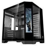 CASE EAGLE WARRIOR CG01KVRA001C MINI TOWER SIN VENTILACION INCLUIDA CON VIDRIO TEMPLADO LATERAL SIN FUENTE CON PANTALLA DE 9.16 PULG NEGRO