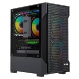 CASE EAGLE WARRIOR CG08J2RA001C MINI TOWER  SIN VENTILACIÓN INCLUIDA CON PANEL LATERAL NEGRO
