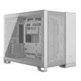 CASE GAMING CORSAIR 2500D AIRFLOW MINI TOWER SIN VENTILACIÓN INCLUIDA CON VIDRIO LATERAL Y MALLA FRONTAL CC-9011264-WW BLANCO