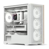 CASE GAMING RGB AEROCOOL D301A MINI TOWER VENTILADORES 4 DE 120MM CON VIDRIO LATERAL Y MALLA FRONTAL D301A-G-WT-V2 BLANCO