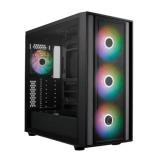 CASE GAMING RGB COOLER MASTER MASTERBOX 600 MID TOWER 3 VENTILADORES DE 140MM Y 1 DE 120MM CON VIDRIO LATERAL Y MALLA FRONTAL  MB600-KGNN-S00 NEGRO