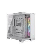 CASE GAMING RGB CORSAIR ATX iCUE LINK 6500X MID TOWER VENTILADORES 3 DE 120M CON VIDRIO LATERAL CC-9011270-WW BLANCO