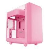 CASE HYTE X50 MID TOWER SIN VENTILACIÓN INCLUIDA CON PANEL LATERAL CS-HYTE-X50G-SM ROSADO