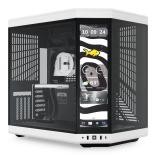 CASE HYTE Y70 TOUCH INFINITE TORRE MEDIA VIDRIO TEMPLADO CON PANTALLA TÁCTIL 14.9 PULG GEN 3 CS-HYTE-Y70TTI-WB BLANCO/NEGRO