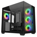 CASE RGB COOLER MASTER ELITE 681 MID TOWER VENTILADORES 4 DE 120MM CON VIDRIO FRONTAL Y LATERAL E681-KHNN-S00 NEGRO