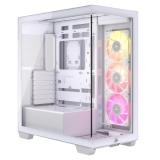 CASE RGB CORSAIR ICUE LINK 3500X WHITE MID TOWER VENTILADORES 3 DE 120MM CON VIDRIO LATERAL Y FRONTAL CC-9011281-WW BLANCO