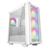 CASE RGB DEEPCOOL CC560 MESH V2 WH MID TOWER VENTILADORES 4 DE 120MM CON MALLA FRONTAL Y PANEL LATERAL R-CC560-WHAMA4-G-2 BLANCO