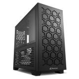 CASE SHARKOON MS-Y1000 MINI TOWER 1 VENTILADOR DE 80MM Y 3 DE 120MM CON VIDRIO LATERAL Y MALLA FRONTAL 4044951035076 NEGRO