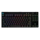 TECLADO GAMING RGB LOGITECH G PRO TKL MECÁNICO ALÁMBRICO INGLÉS 920-009388 NEGRO