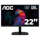 MONITOR AOC 22B35HM23 22 PULG PLANA FULL HD 1920 X 1080 120HZ LED ADAPTIVE SYNC HDMI / VGA / 3.5MM NEGRO