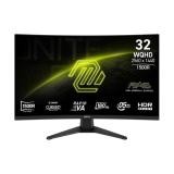 MONITOR MSI MAG 321CQF E18 31.5 PULG CURVO 2560 X 1440 180HZ RAPID VA 9S6-3DE04T-004 NEGRO