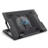 BASE ENFRIADORA PARA LAPTOP NOVA FHC78800002C COMPATIBILIDAD 15.6 PULG / 2 PUERTOS USB CON VENTILADOR DE 125MM NEGRO