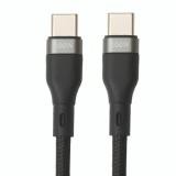 CABLE NOVA FAD32131002C USB-C A USB-C 100W 3M NYLON CARGA ULTRA RAPIDA NEGRO