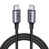 CABLE UGREEN US316 USB-C TRENZADO 100W 2M 70429 NEGRO