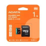 MEMORIA MICRO SDXC 1TB ADATA AUSDX1TUI3V30SA2- RA1 CLASE 10 100 MB/S 85 MB/S COMPATIBLE CON NINTENDO DRONES GO PRO 4K
