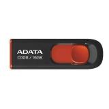 MEMORIA USB 16GB ADATA AC00 USB-A 2.0 AC008-16G-RKD NEGRO / ROJO