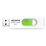 MEMORIA USB 32GB ADATA UV320 USB-A / USB-C 3.2 GEN 1 AUV320-32G-RWHGN BLANCO / VERDE